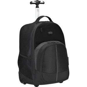 Black Targus 16" Compact Rolling Backpack | 158HZDOPA